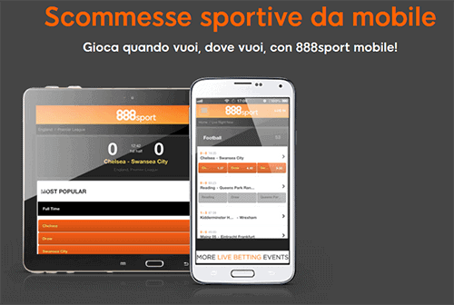 888 App Mobile per Android e iOS