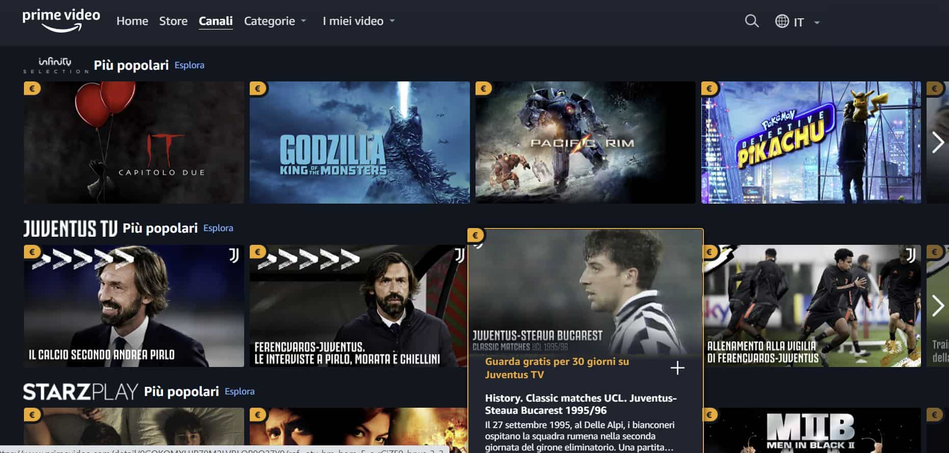 Amazon Prima Video Channels