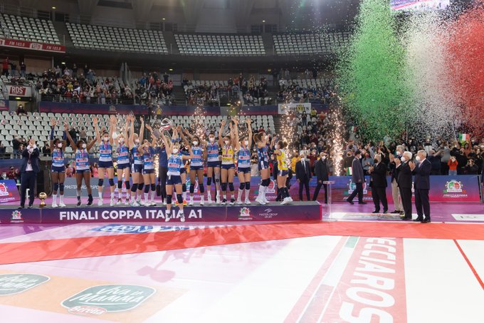 Volley femminile, Conegliano vince la Coppa Italia Frecciarossa