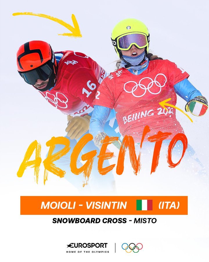 Olimpiadi Pechino 2022: Italia d’argento nello snowboard cross