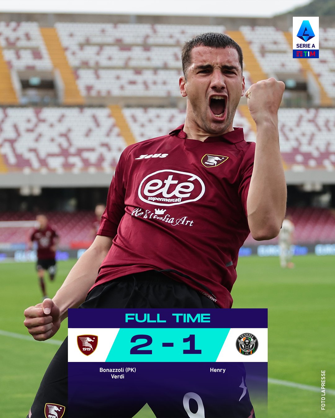 Video Gol Highlights Salernitana-Venezia 2-1: Sintesi 5-5-2022