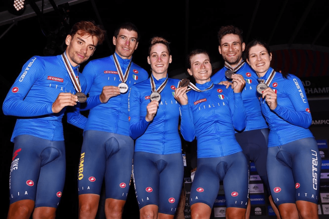 Mondiali ciclismo 2022: Italia d’argento nella mixed relay