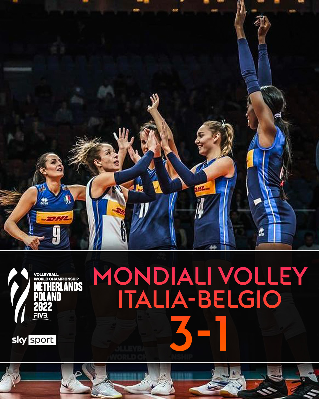 Mondiali Volley femminile: l’Italia concede un set, ma batte il Belgio